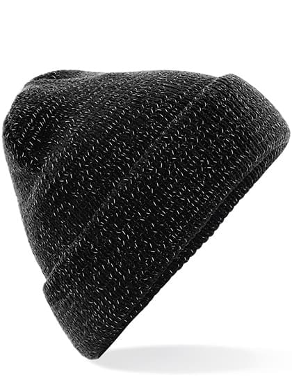 Reflective Beanie — Black