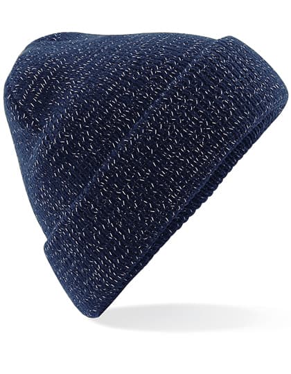 Reflective Beanie — French Navy