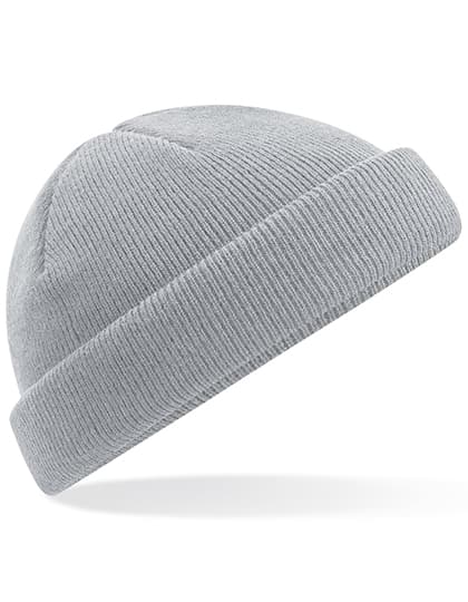Recycled Mini Fisherman Beanie — Light Grey