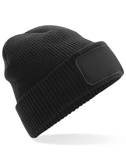 Thinsulate™ Patch Beanie — Black