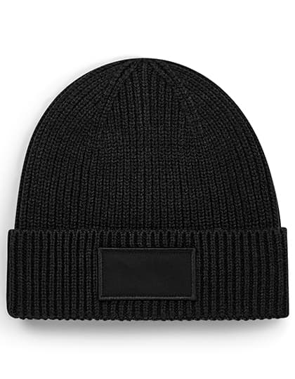 Fashion Patch Beanie — Black