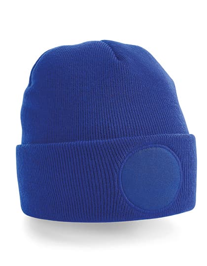 Circular Patch Beanie — Bright Royal