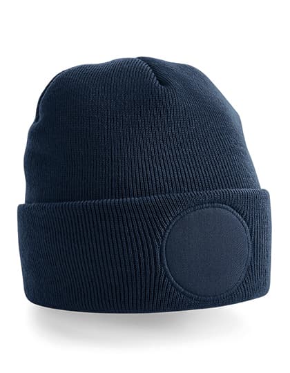 Circular Patch Beanie — French Navy