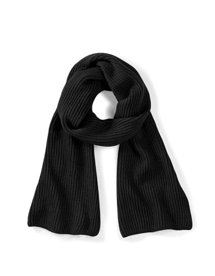 Metro Knitted Scarf — Black