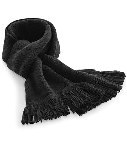 Classic Knitted Scarf — Black