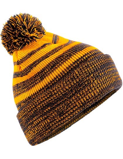 Team Stripe Beanie — Gold