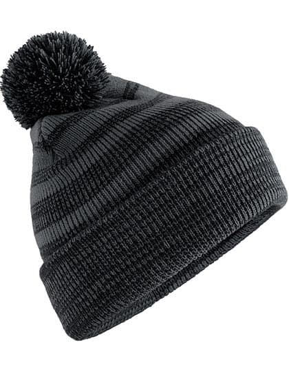 Team Stripe Beanie — Graphite Grey