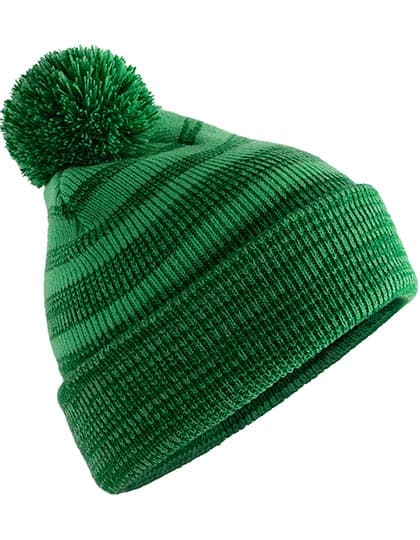 Team Stripe Beanie — Green
