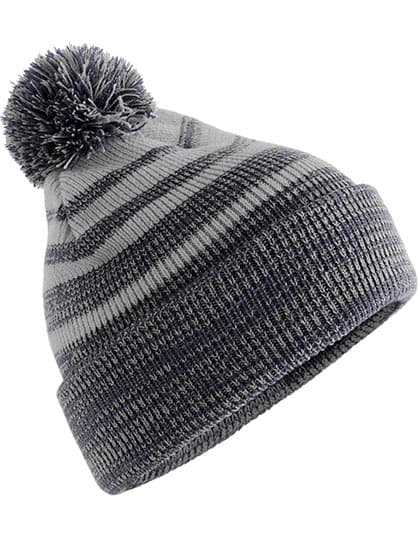 Team Stripe Beanie — Grey