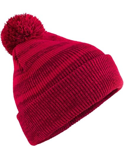Team Stripe Beanie — Red