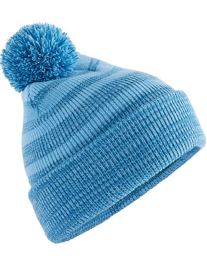 Team Stripe Beanie — Sky Blue