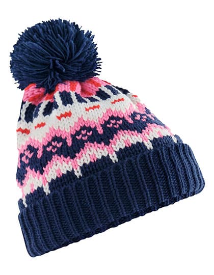Retro Ski Beanie — Snow Blossom