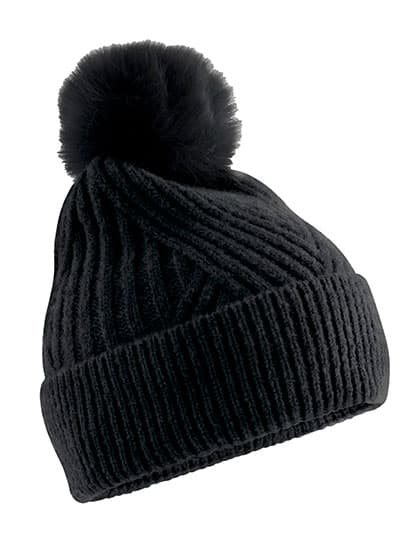 Snow Luxe Beanie — Black