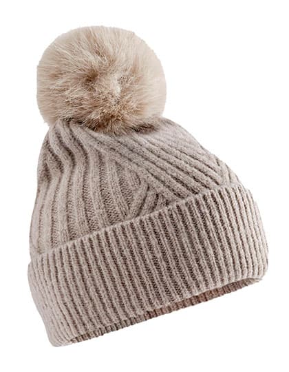 Snow Luxe Beanie — Natural Stone