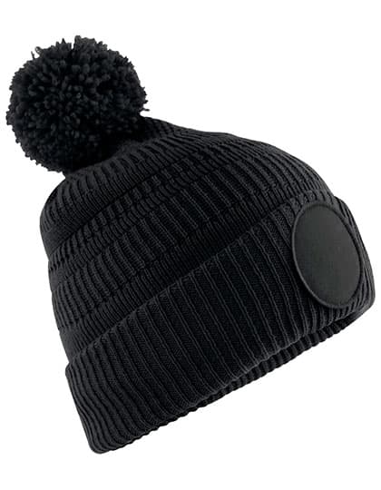 Fan Patch Beanie — Black