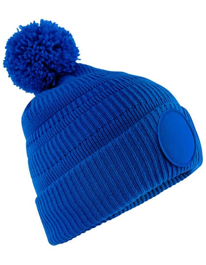 Fan Patch Beanie — Bright Royal