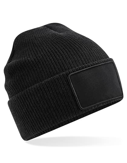 Removable Patch Thinsulate™ Beanie — Black