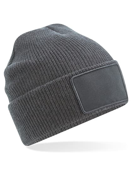 Removable Patch Thinsulate™ Beanie — Graphite Grey
