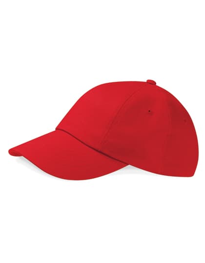Low Profile Heavy Cotton Drill Cap — Classic Red