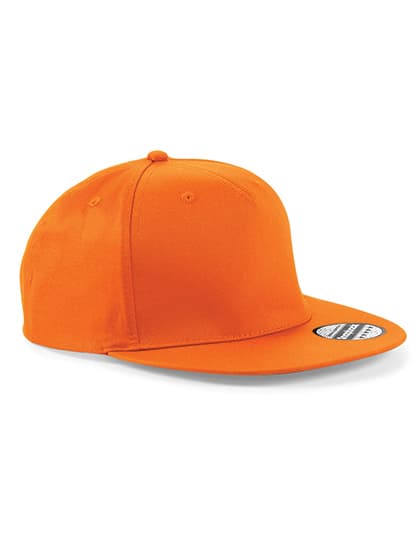 5 Panel Snapback Rapper Cap — Orange