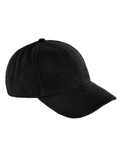 Wool Blend Cap — Black