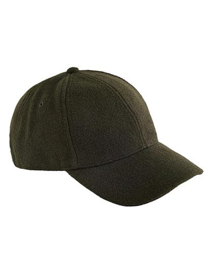 Wool Blend Cap — Dark Olive