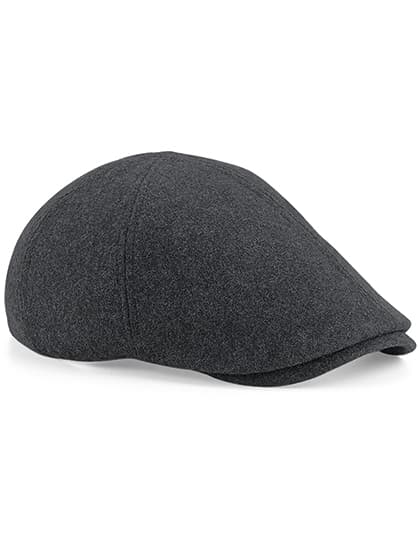 Melton Wool Ivy Cap — Charcoal Marl