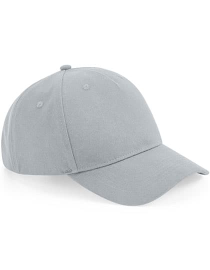 Organic Cotton 5 Panel Cap — Light Grey