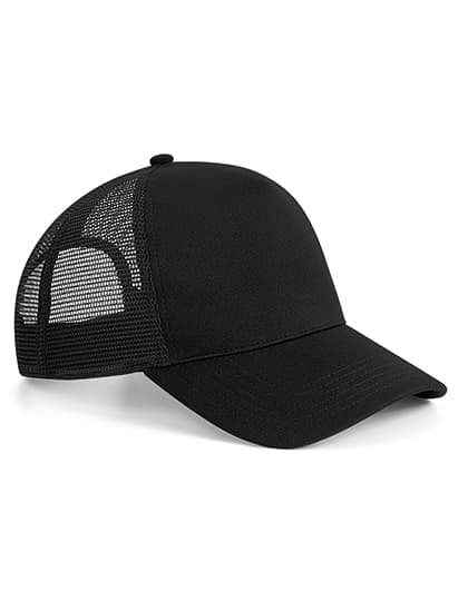 Microknit Snapback Trucker — Black