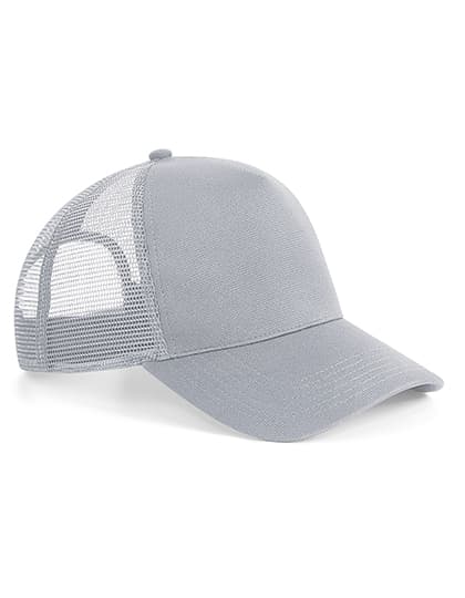 Microknit Snapback Trucker — Light Grey