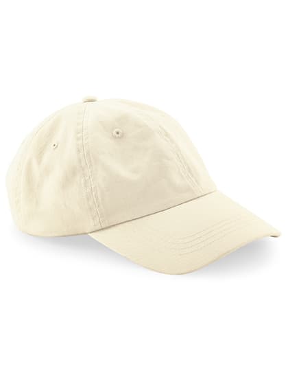 Organic Cotton 6 Panel Dad Cap — Natural