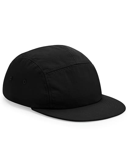 Outdoor 5 Panel Camper Cap — Black
