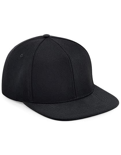 Original Flat Peak 6 Panel Snapback Cap — Black