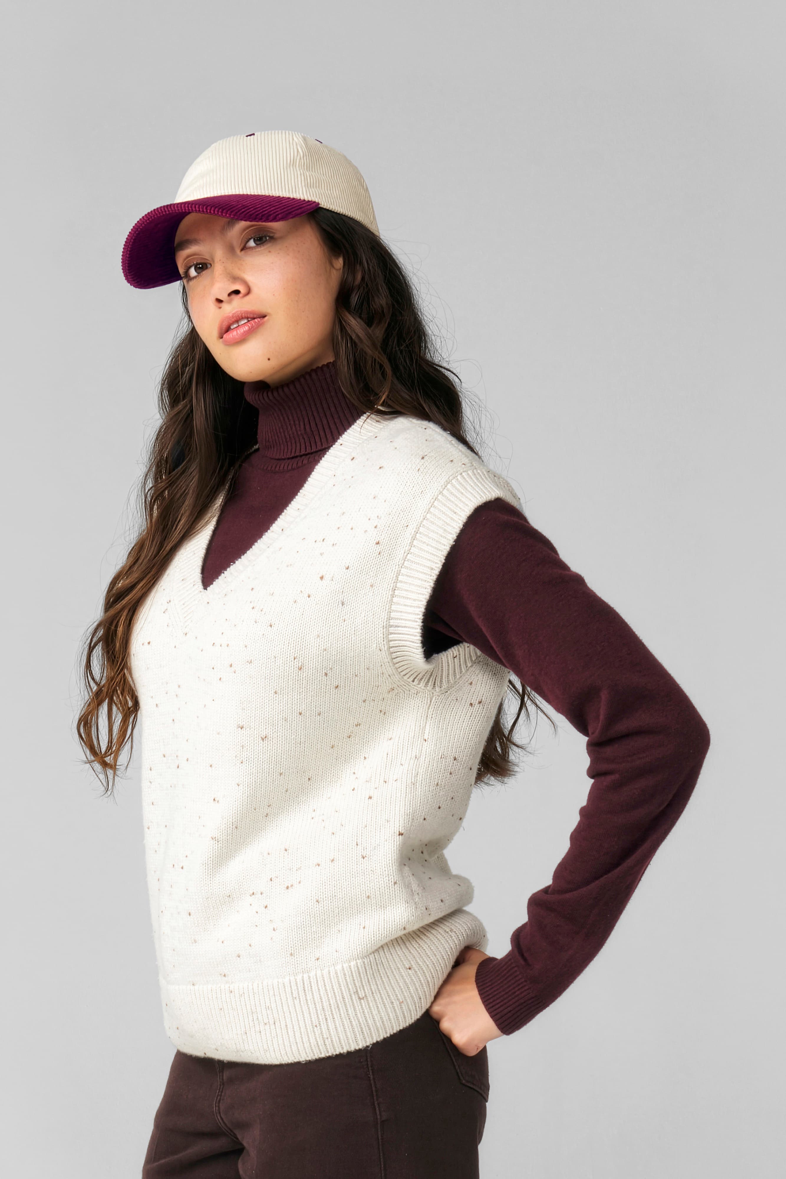 Contrast Peak Corduroy Cap