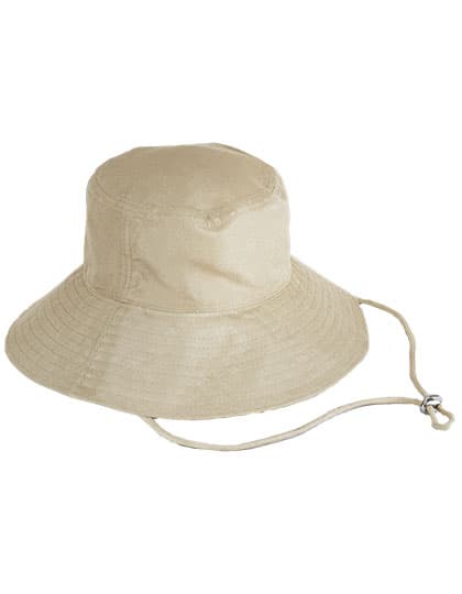 Wide Brim Sun Hat — Warm Sand