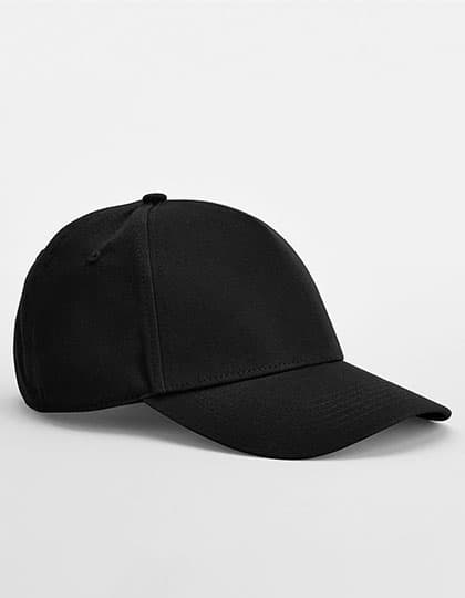 EarthAware® Classic Organic Cotton 5 Panel Cap — Black