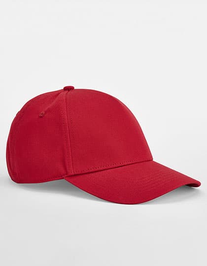EarthAware® Classic Organic Cotton 5 Panel Cap — Classic Red