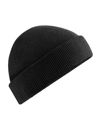 Organic Cotton Fisherman Beanie — Black