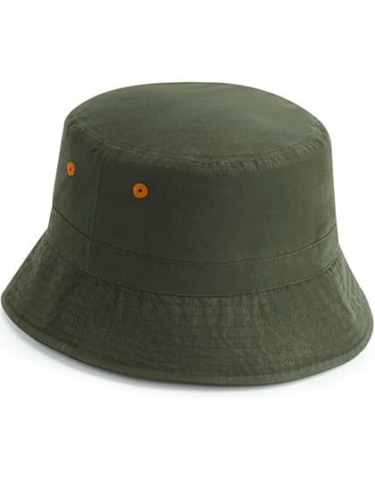 Recycled Polyester Bucket Hat — Olive Green
