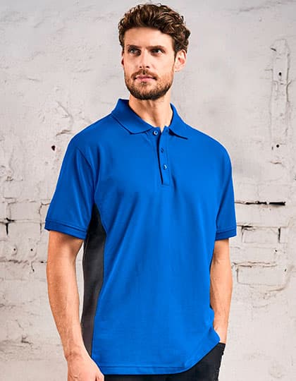 Unisex Contrast Polo — Royal