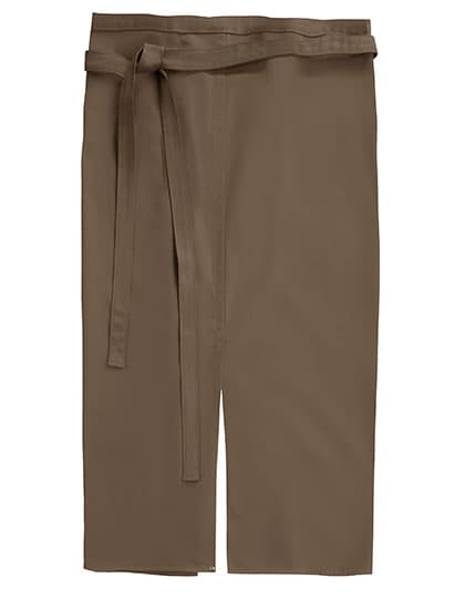 Slit Apron Milano 80 x 100 cm — Taupe