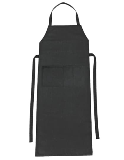 Bib Apron Verona Classic Bag 90 x 75 cm — Raven