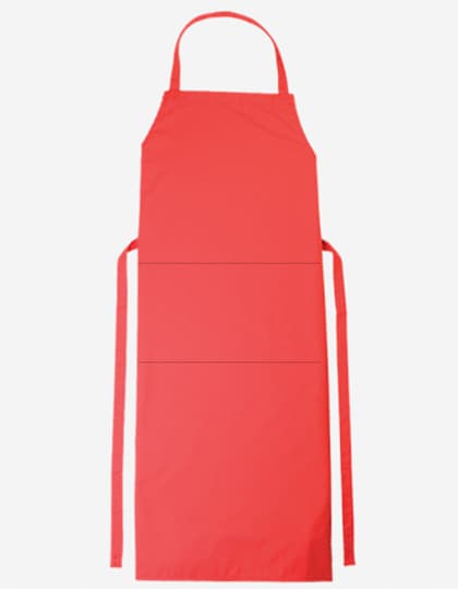 Bib Apron Verona Classic Bag 90 x 75 cm — Red