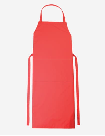 Bib Apron Verona 110 x 75 cm — Red
