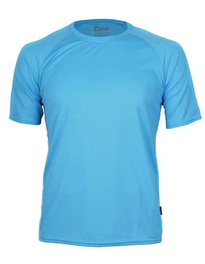 Rainbow Tech Tee — Clear Blue