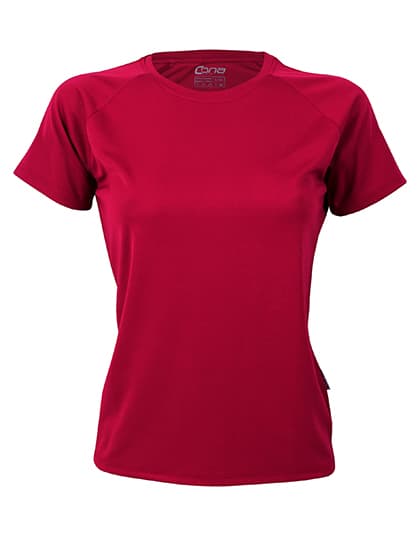 Ladies´ Rainbow Tech Tee — Bordeaux Red