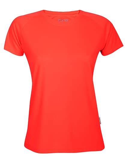 Ladies´ Rainbow Tech Tee — Neon Coral