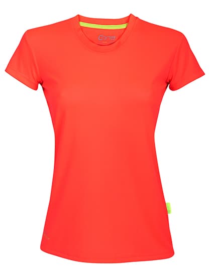 Ladies´ Evolution Tech Tee — Neon Coral