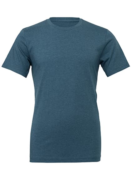 Unisex Heather CVC Short Sleeve Tee — Heather Deep Teal