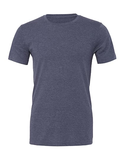 Unisex Heather CVC Short Sleeve Tee — Heather Navy